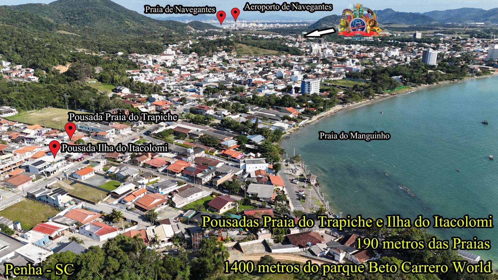 Pousada Ilha Do Itacolomi Penha  Esterno foto